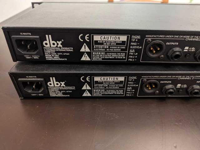 DBX 266XL Stereo Compressor / Gate (Only one left) in Pro Audio & Recording Equipment in City of Toronto - Image 4
