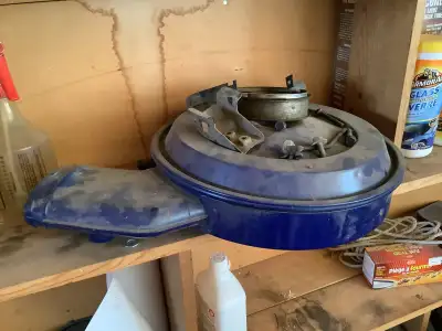 This is a used Ford air cleaner assembly, showing signs of wear but is functional. It came off of a...