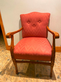 Antique Re-Upholstered Parlour Chair