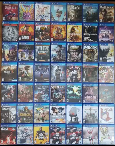 SONY PS4 Games (49) Agents of mayhem Atv drift and tricks Ark survival evolved Call of duty WWII Chi...