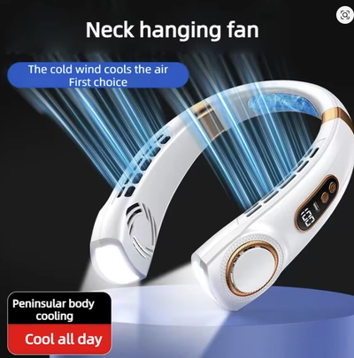 Neck Fan Rechargeable, Personal Portable Fan Battery Operated, Hands Free Wearable USB Neck Cooling...