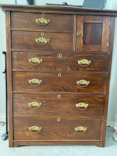 ANTIQUE 6-DRAWER DRESSER WITH NICHE, View more