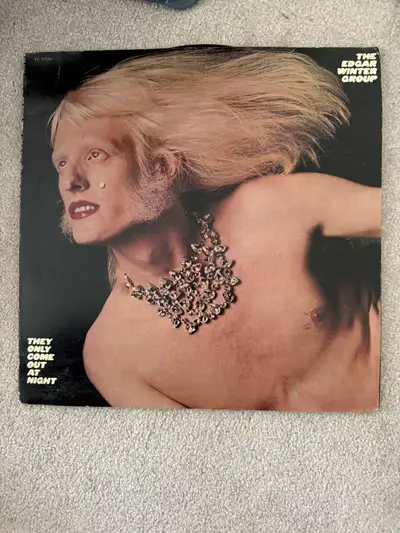 Offering a piece of rock history with this vintage Edgar Winter Group album, "They Only Come Out at...