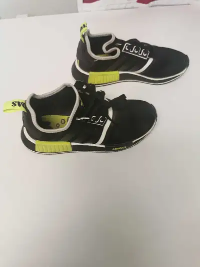 Adidas NMD R1 Big Kid 'Black Solar Yellow' size 6.5 shoes, View more