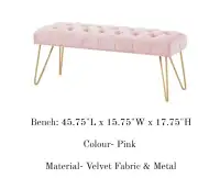 Pink Bench