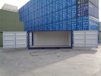 OPEN SIDE 20' NEW One-Trip Shipping Container / Sea can for sale