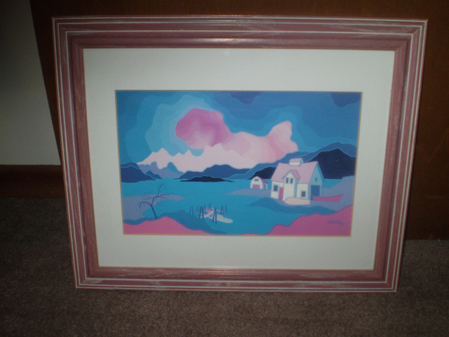 PAIR of " HARRISON "FRAMED PRINTS / Very Colourful /  Exc. Cond. in Home Décor & Accents in Thunder Bay - Image 2