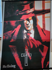 Hellsing fabric poster with adjustable hooks