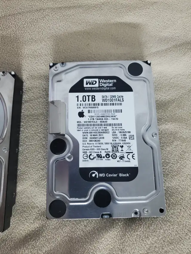 HDD //3.5 inch WD /Black in System Components in City of Montréal - Image 2