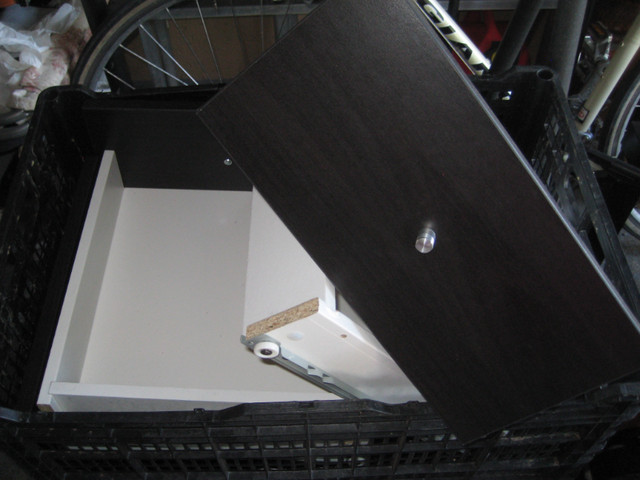 FS: Tire stander, IKEA KALLAX black 4x4, HOPEN bedframe, inserts in Bookcases & Shelving Units in Ottawa - Image 3