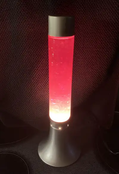 lava lamp with  tin flakes, View more