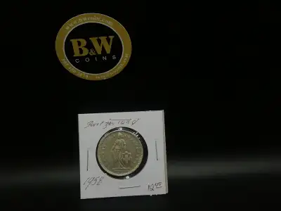 1958 Switzerland 2 Fr. Coin $12 The 1958 Switzerland 2 Fr. coin is a numismatic gem embodying Swiss...