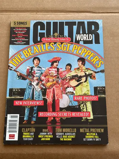 Own a piece of music history with this June 2007 issue of Guitar World Magazine, featuring The Beatl...