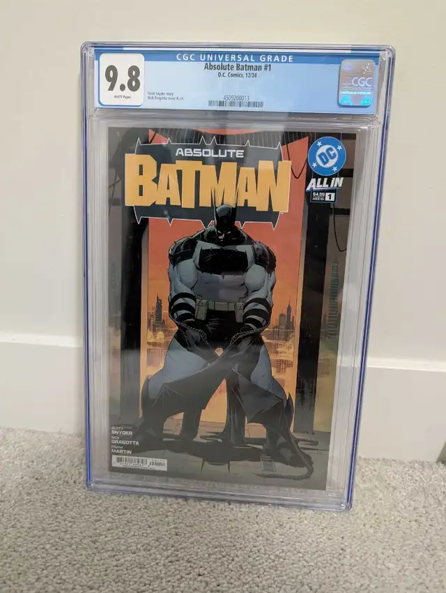 Absolute Batman #1 CGC 9.8 in Comics & Graphic Novels in Edmonton - Image 2
