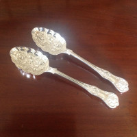 BARKER BROTHERS SILVER PLATE CASSEROLE SPOONS