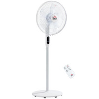 Floor Standing Fan with Remote Control, Oscillating, LED Screen,