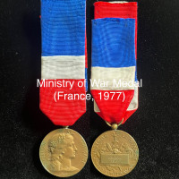 Ministry of War Medal - France, 1977, Named (Shipping Available)
