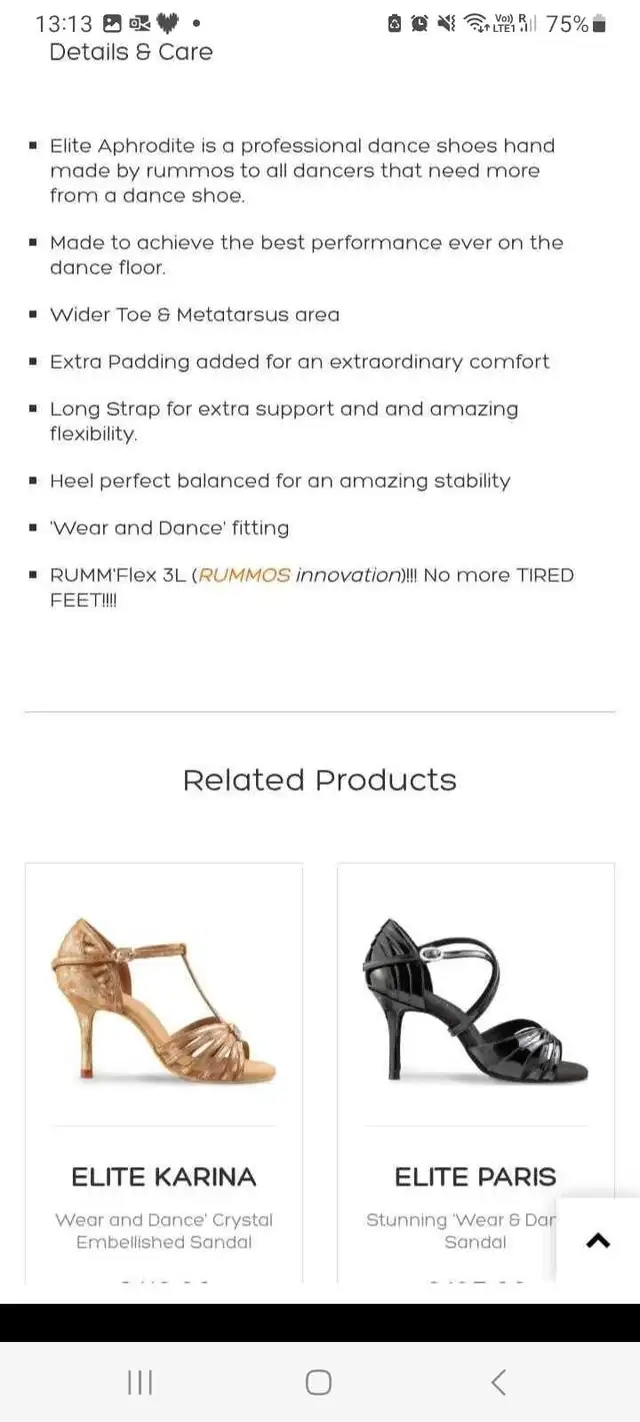 Souliers de danse Rummos taille 38 ou 7.5 in Women's - Shoes in Québec City - Image 9