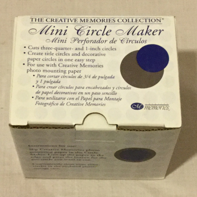 Creative Memories - Mini Circle and Square Maker in Hobbies & Crafts in Hamilton - Image 2