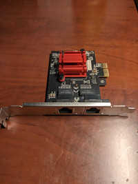Dual port PCIe Ethernet card