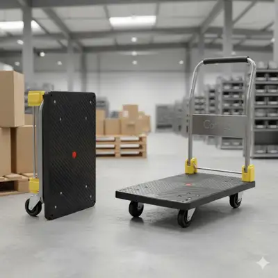 Heavy-Duty Folding Platform Trolley / Push Cart Dolly - , View more