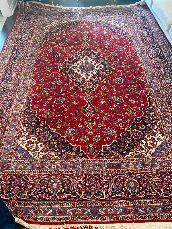Persian Kashan handmade rug (Iran) in Rugs, Carpets & Runners in Markham / York Region - Image 4