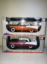 1956 CHEVROLET BEL AIR 4-DR HT - OVER 1500 - 1:18 SCALE DIECASTS