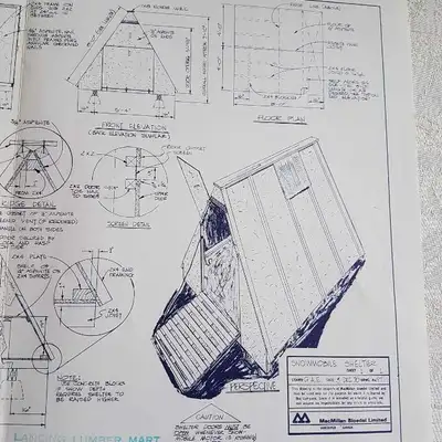 Snowmobile Shelter Plans Detailed plans for creating your own snowmobile shelter Pick up Britannia a...