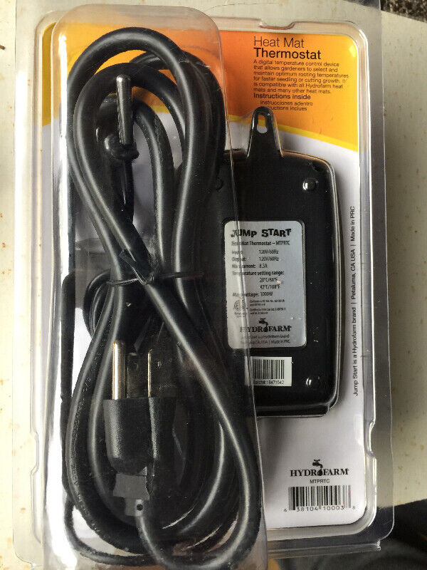 heat mat thermostat with sensor probe...Brand New in General Electronics in Vernon - Image 2