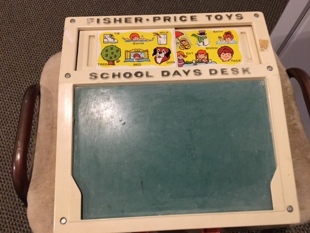 Vintage Fisher Price School Days Desk in Toys & Games in Lethbridge