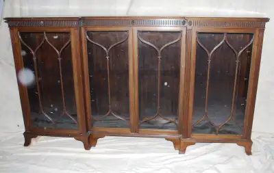 Antique wooden Liberty Cabinet and Liberty Desk, View more