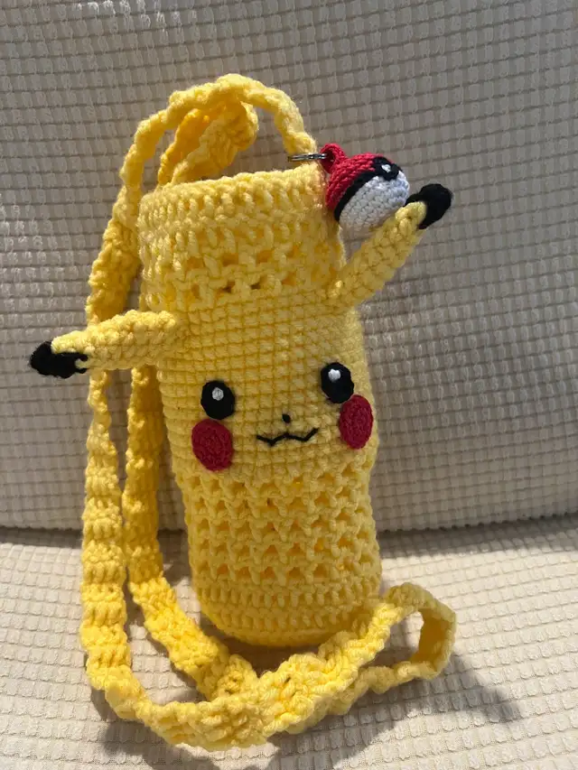 Pokémon 100%Handmade 100%New Unique VeryCute BottleCozy only$50! in Hobbies & Crafts in Markham / York Region - Image 2