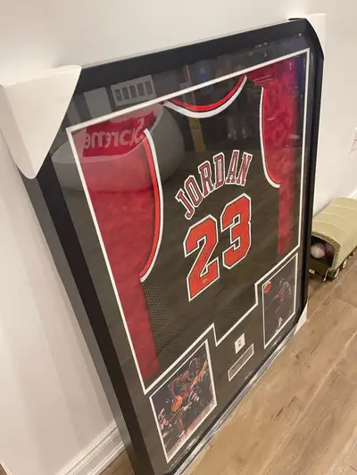 Michael Jordan autographed framed jersey, View more