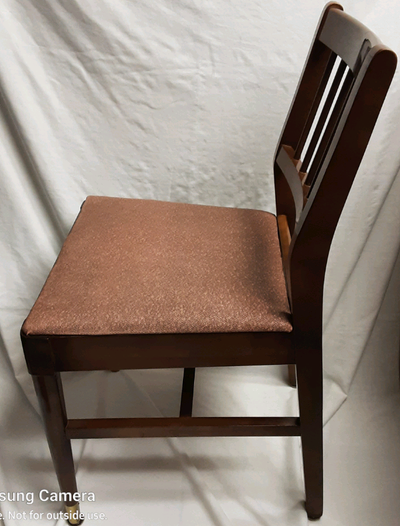 1950s Krug Chair #3196 5 Spindle Modern Walnut 4000 grit polish, View more