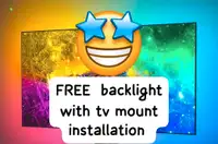 Highly rated Tv mount installations / wall mount ☎️647.931.3556