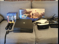 PS4 Pro - VR  Headset - Farpoint Aim Controller + More!