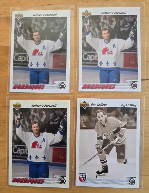 Upper Deck 1991-92 Guy Lafleur Cards in Arts & Collectibles in Markham / York Region - Image 2