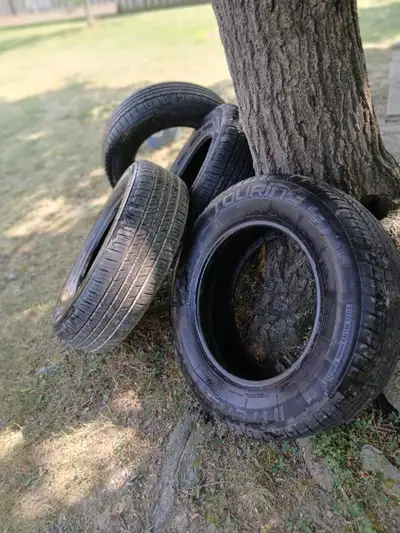 185/70R14 tires for sale, lots of tread and life left on them. Rims not included.