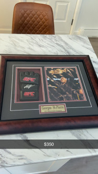 UFC signed framed pictures George St Pierre and more 