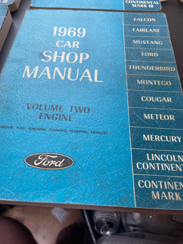 1969 FORD CAR FOUR VOLUME SHOP MANUAL SET #M1283 in Textbooks in Edmonton - Image 3