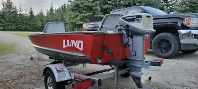 Selling my Lund C12 aluminum boat package. Everything is in good condition and ready to hit the wate...