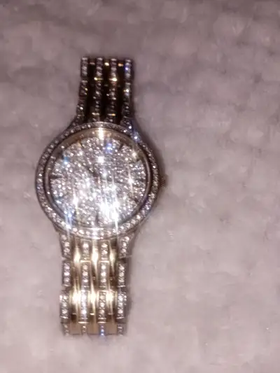 Watch is like new no damage at all just need the money for bills... its fully encrusted/bust down wi...