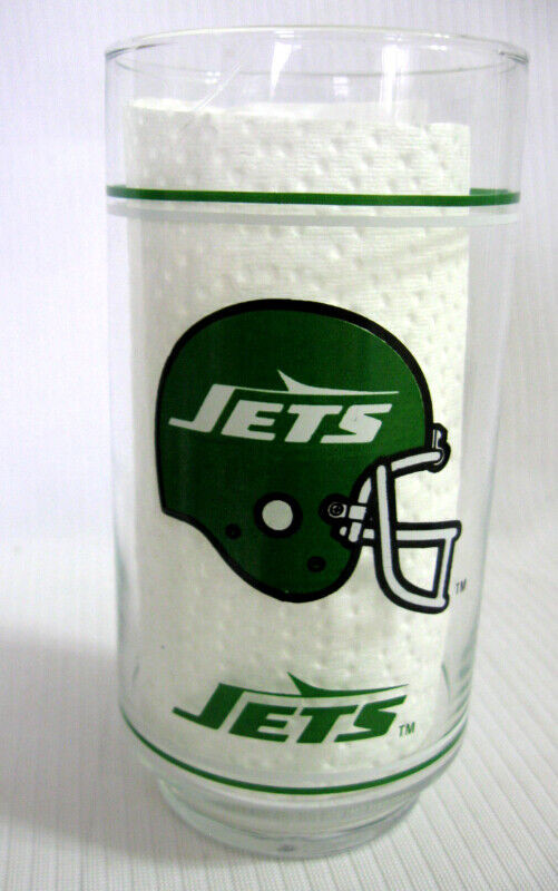 NATIONAL FOOTBALL LEAGUE PROMO GLASS...NEW YORK JETS dans Art et objets de collection  à Ouest de l’Île