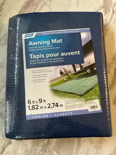 Brand New 6'x9' Reversible RV Awning &amp; Outdoor Mat, View more