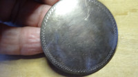 Brooch, marked Buno  , sterling silver, 25g,  edge design, vinta