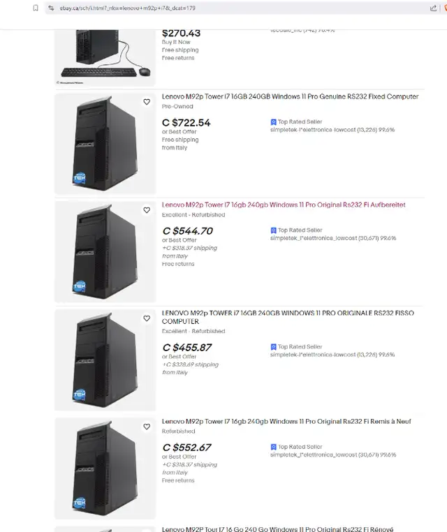 Lenovo M92p Tower I7 16GB 500GB SSD + Windows 10 Pro in Desktop Computers in Kawartha Lakes - Image 5