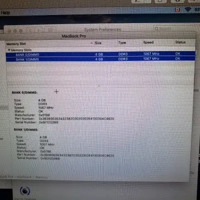 Macbook pro 8gb ram running Ventura battery cycle count 14 normal