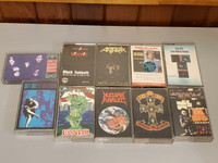 Rock music cassette tapes rare 
