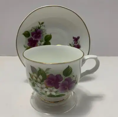 SADLER Wellington fine bone china tea cup and saucer made in Eng, View more