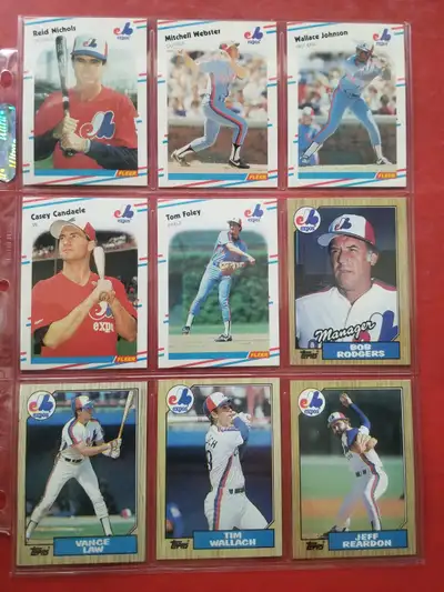 $ 5,- for ALL -Montreal Expos Baseball Cards, View more